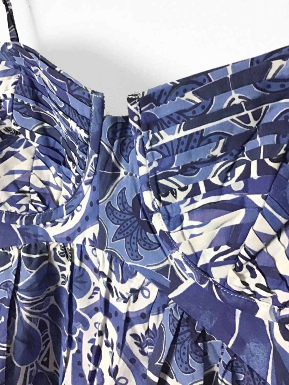 Farm Rio Blue Tile Dream Sleeveless Maxi Dress - Picture 8 of 16